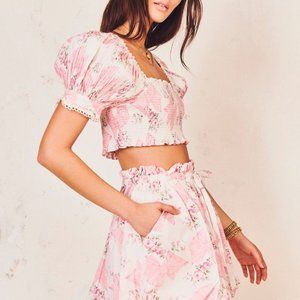 LoveShackFancy Cheyenne Mini Skirt